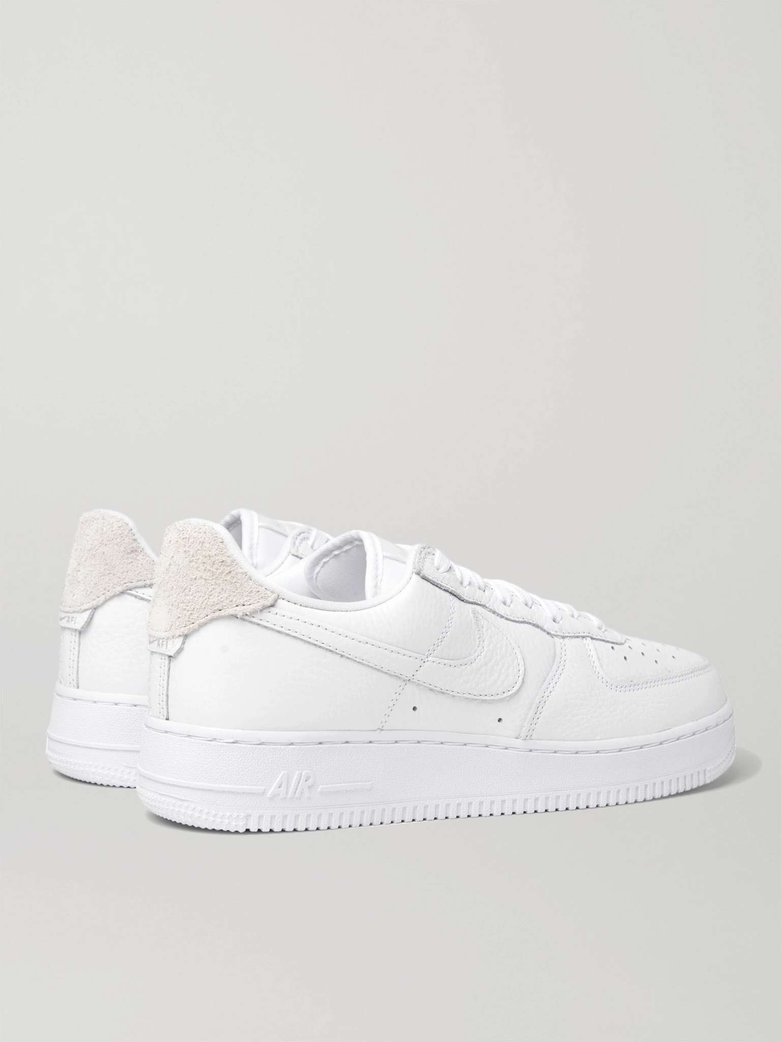 Air Force 1 '07 Craft Full-Grain Leather and Suede Sneakers - 5