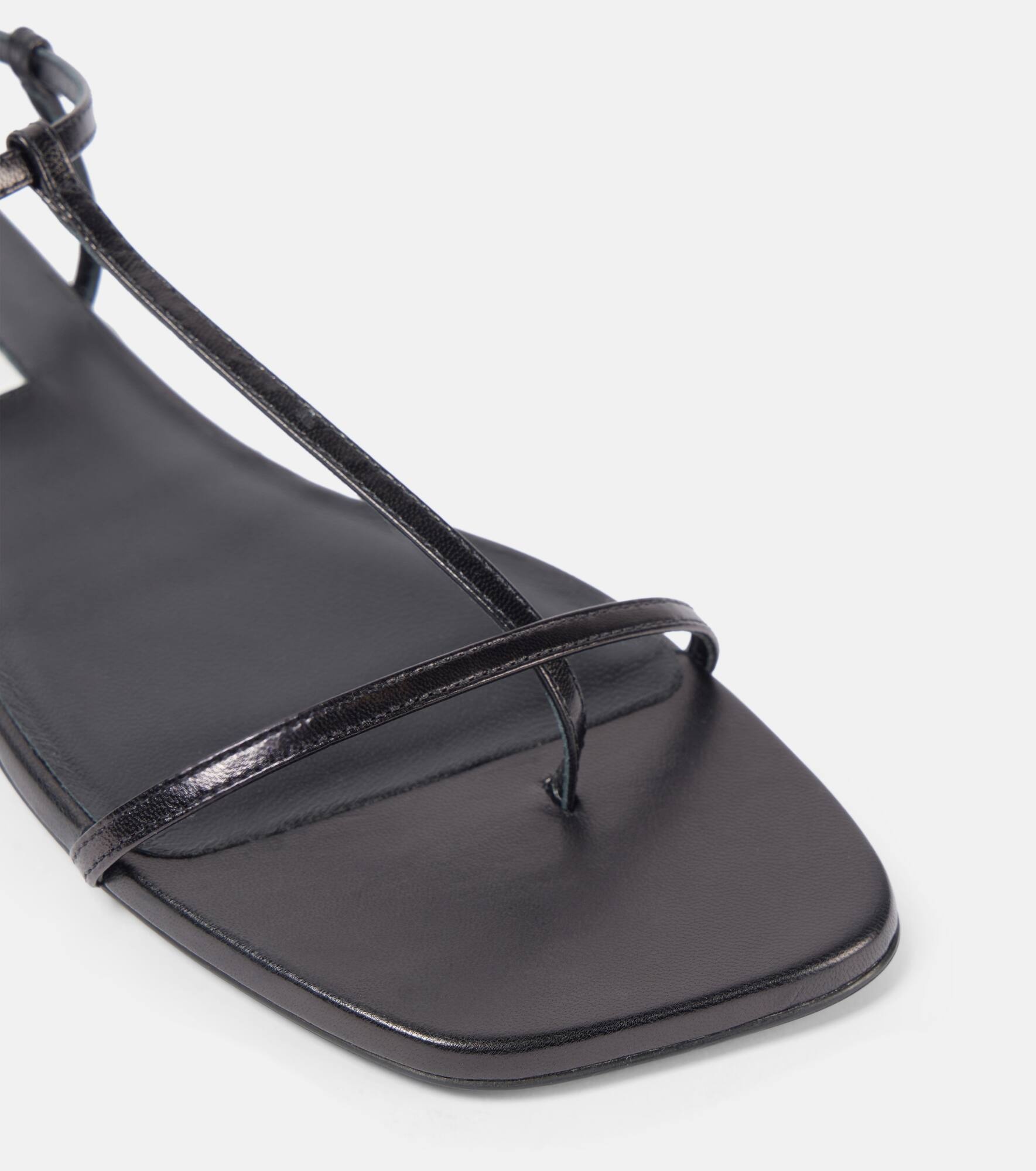 Leather thong sandals - 5