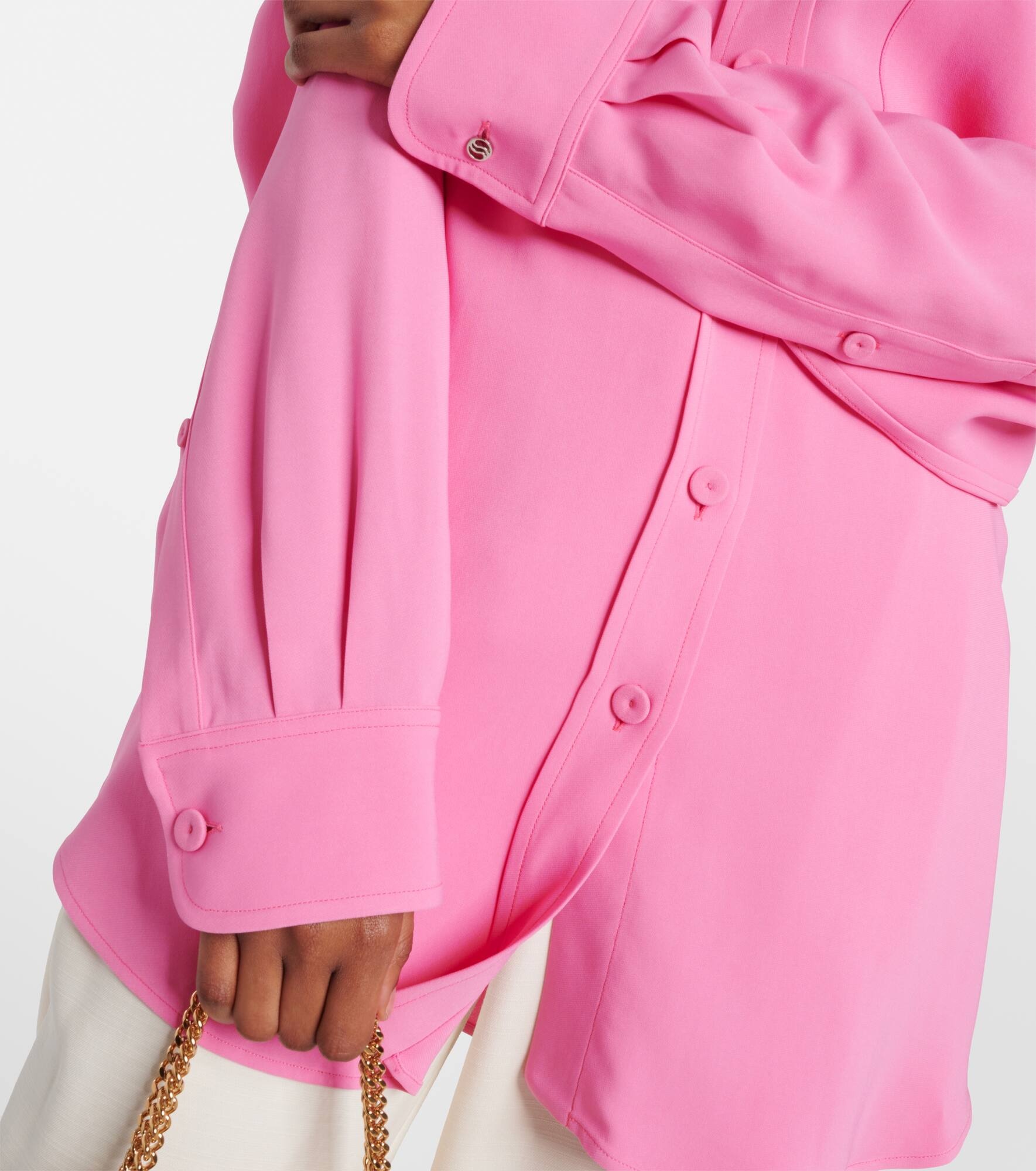 Oversized crêpe shirt - 5