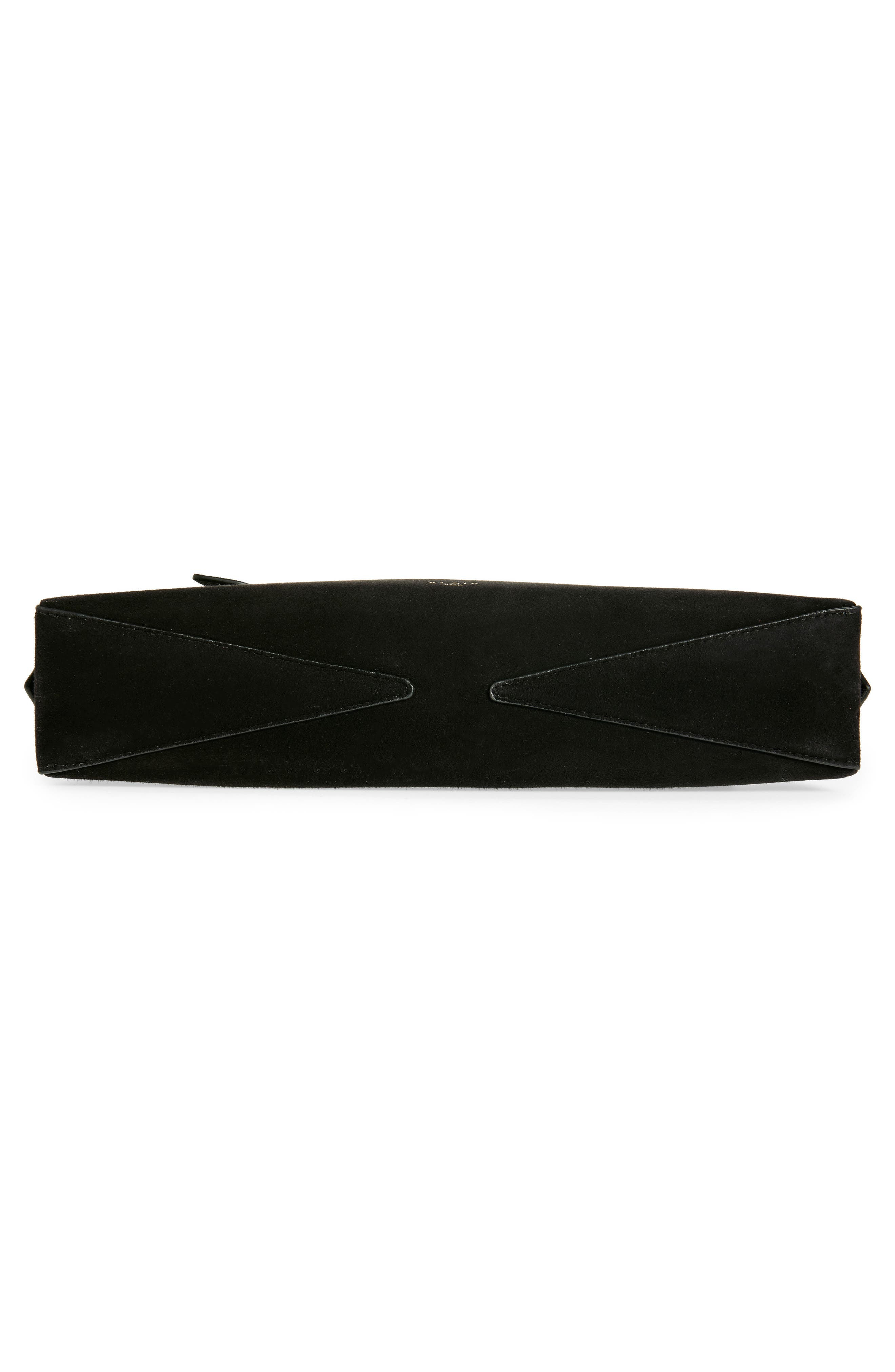 Alaïa Le Teckel Suede East/West Clutch in Noir at Nordstrom - 5