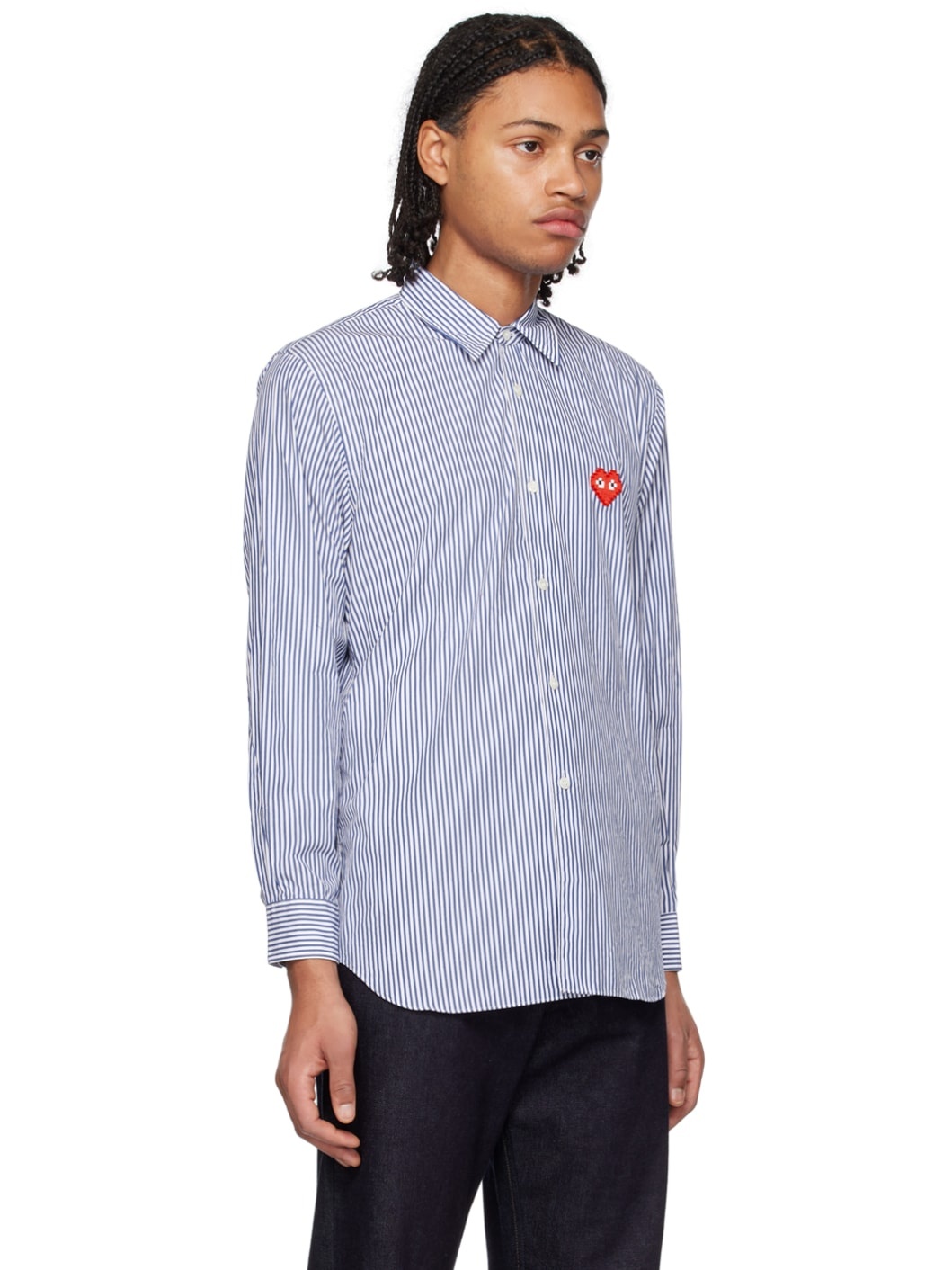 Navy & White Invader Edition Heart Shirt - 2