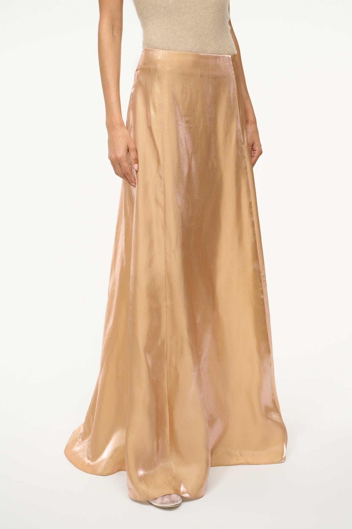 STAUD VINCENZO SKIRT ROSE GOLD - 6