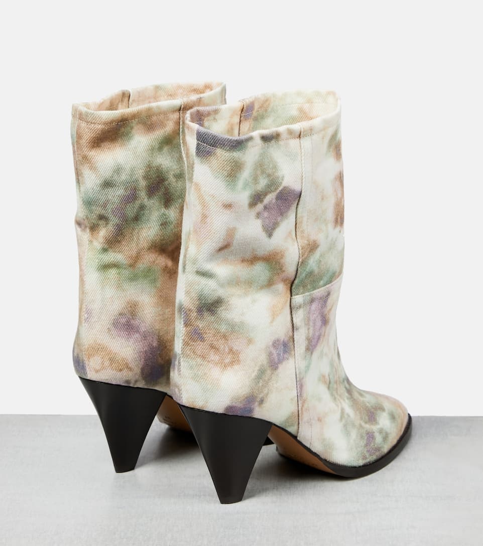 Rouxa printed canvas ankle boots - 3