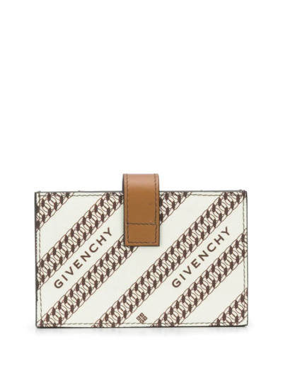 Givenchy logo diagonal stripe cardholder outlook