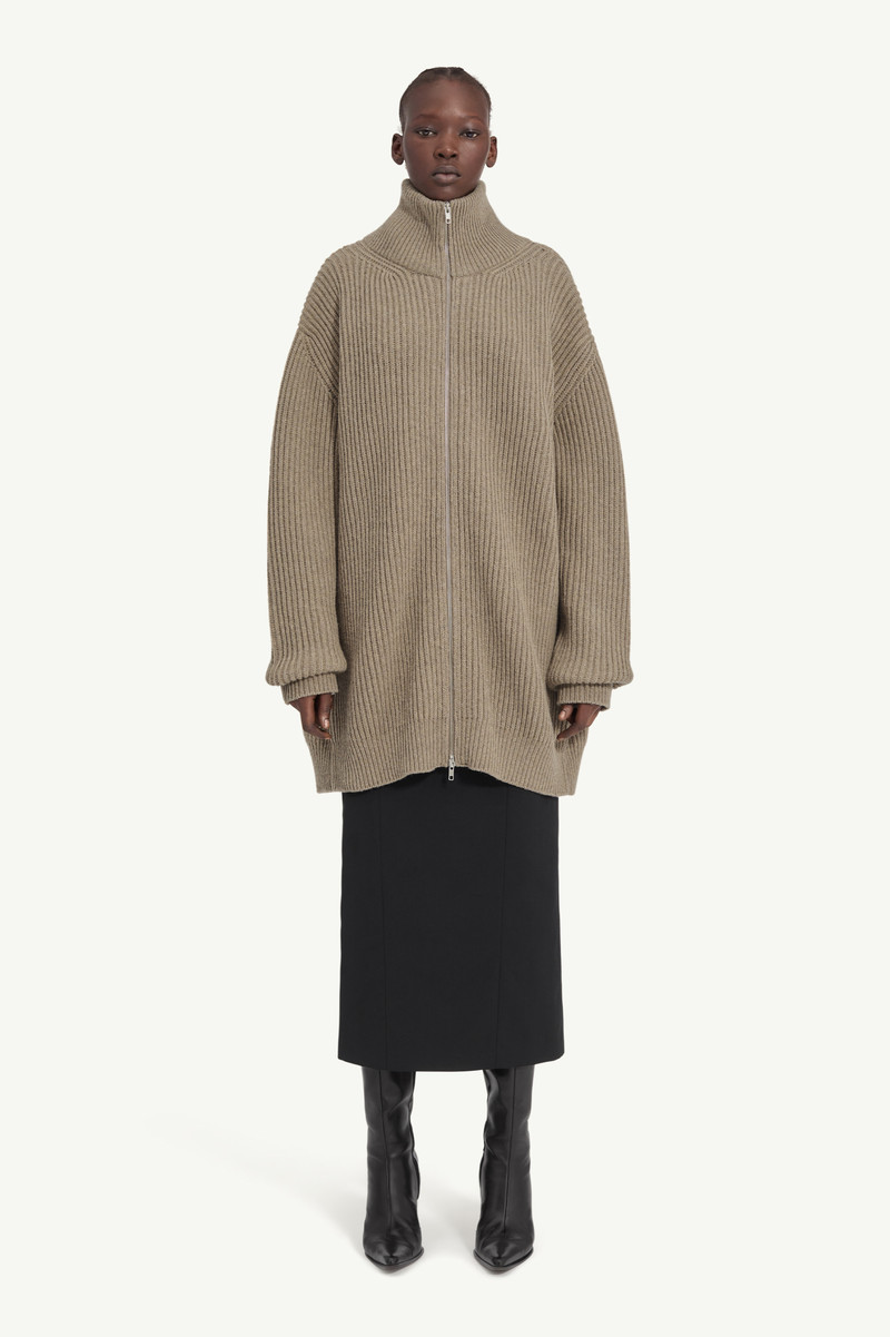 Ribbed knit cardigan 1