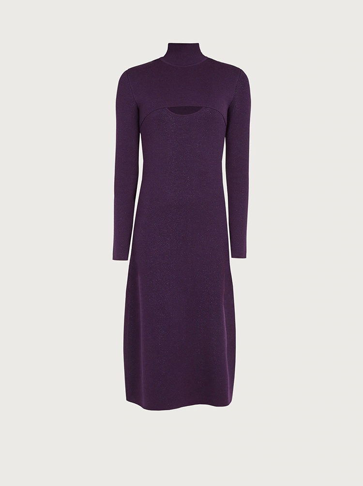 WOOL AND LUREX DRESS - 3