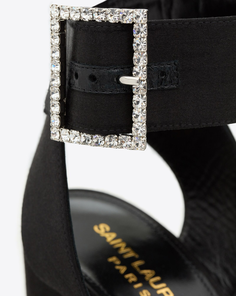 bianca platform sandals in satin crepe 4