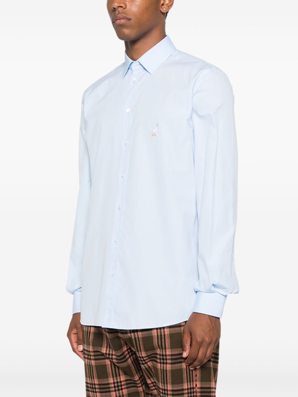 embroidered cotton shirt - 3