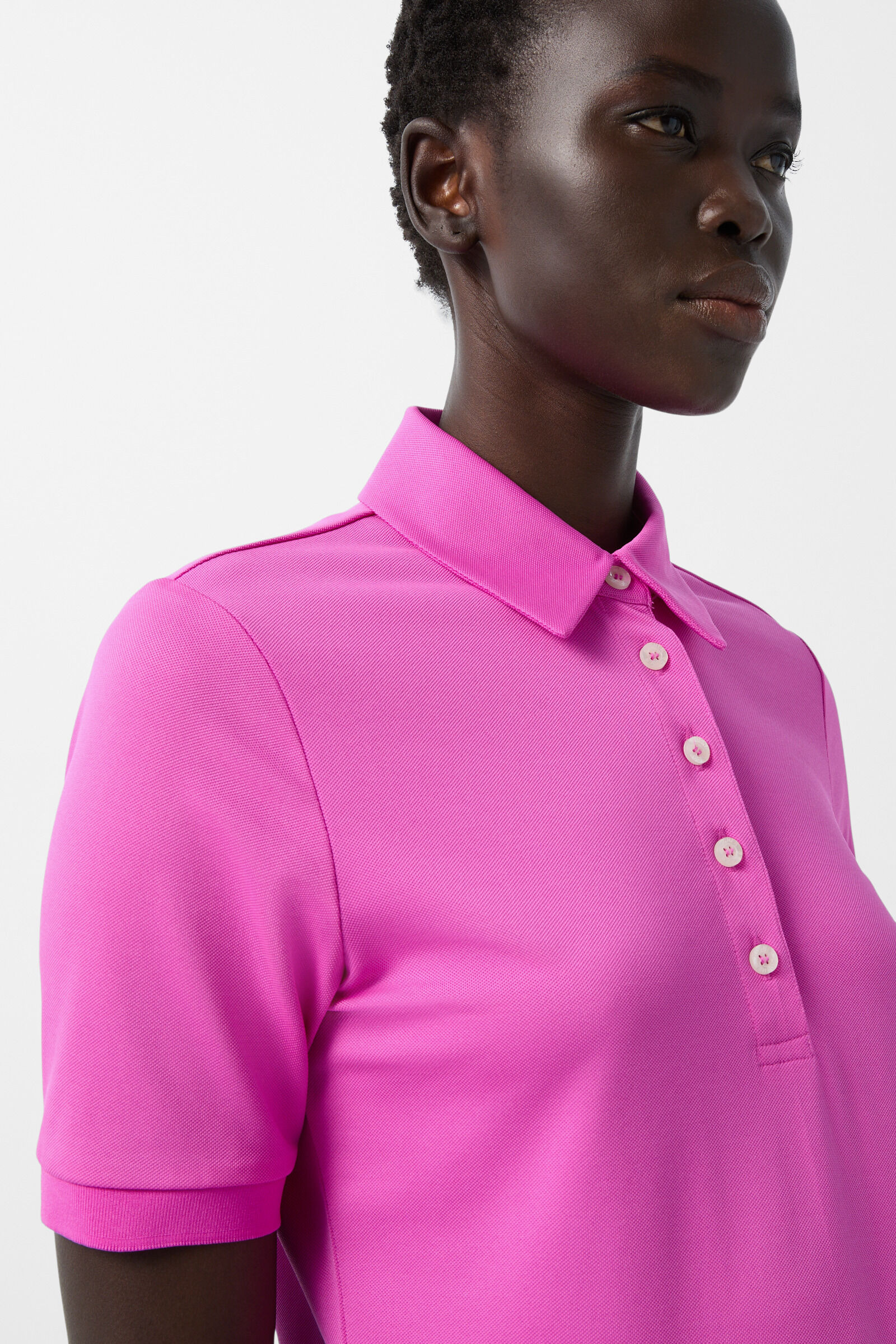 Danielle functional short-sleeved top in Pink - 4