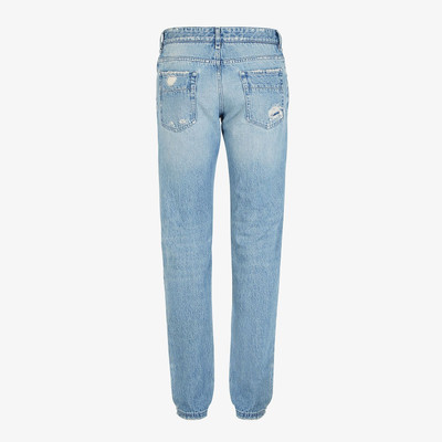 FENDI Blue denim jeans outlook