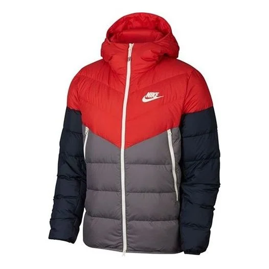 Nike Sportswear Windrunner Down Fill 'Black Red Blue' 928834-634 - 1