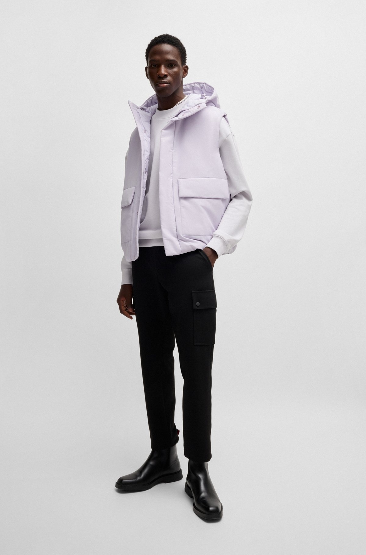 RELAXED-FIT SWEATSHIRT IN COTTON TERRY WITH LOGO PRINT - 4