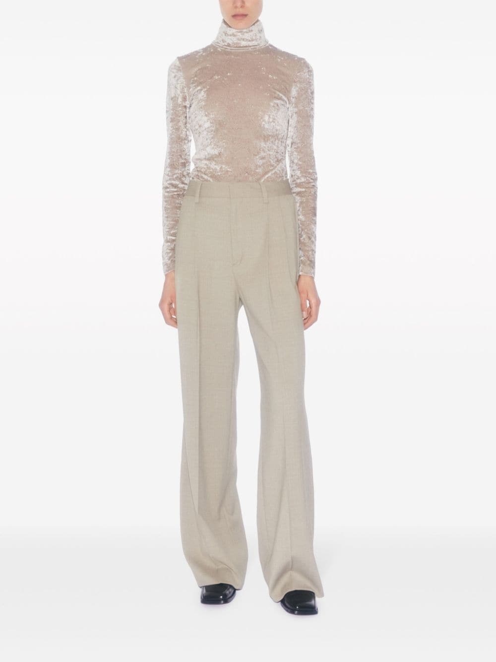 tailored mÃ©lange trousers - 2