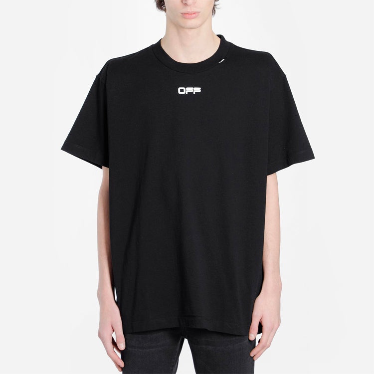 Off-White Painting Arrow Printing Short Sleeve Black OMAA038G20JER0031088 - 3