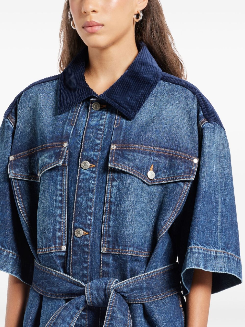 denim shirt dress - 5