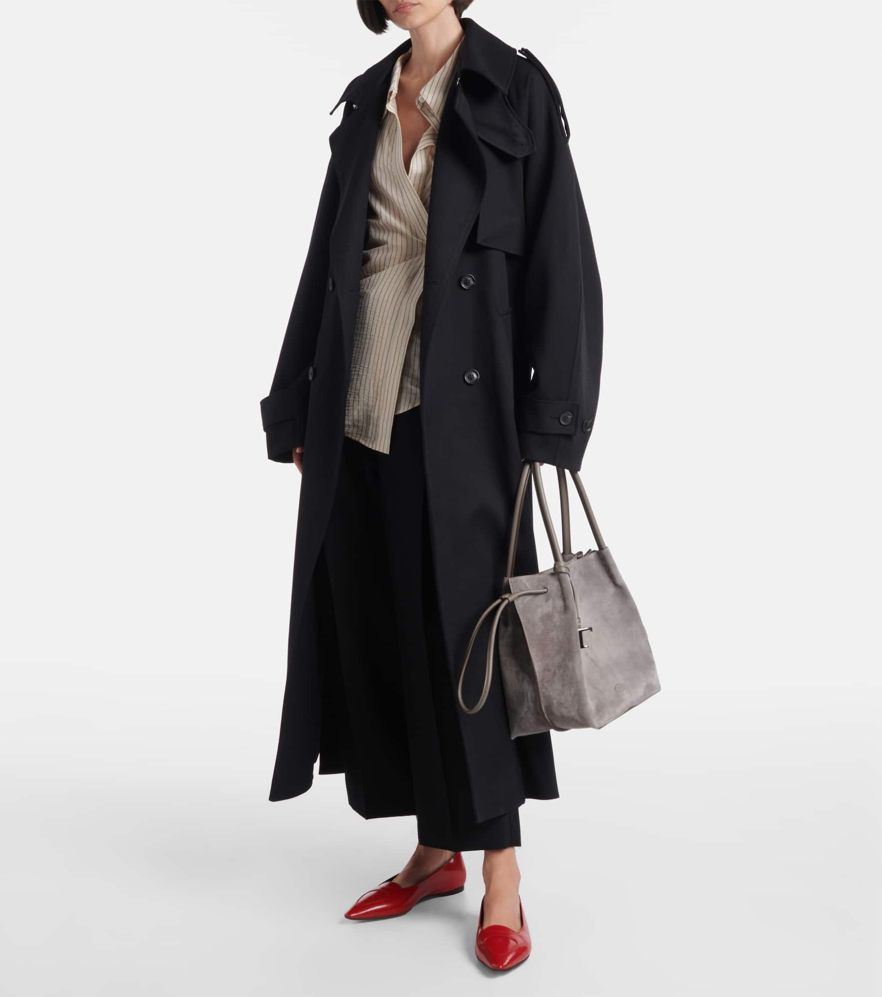 Buz Medium suede bucket bag - 5