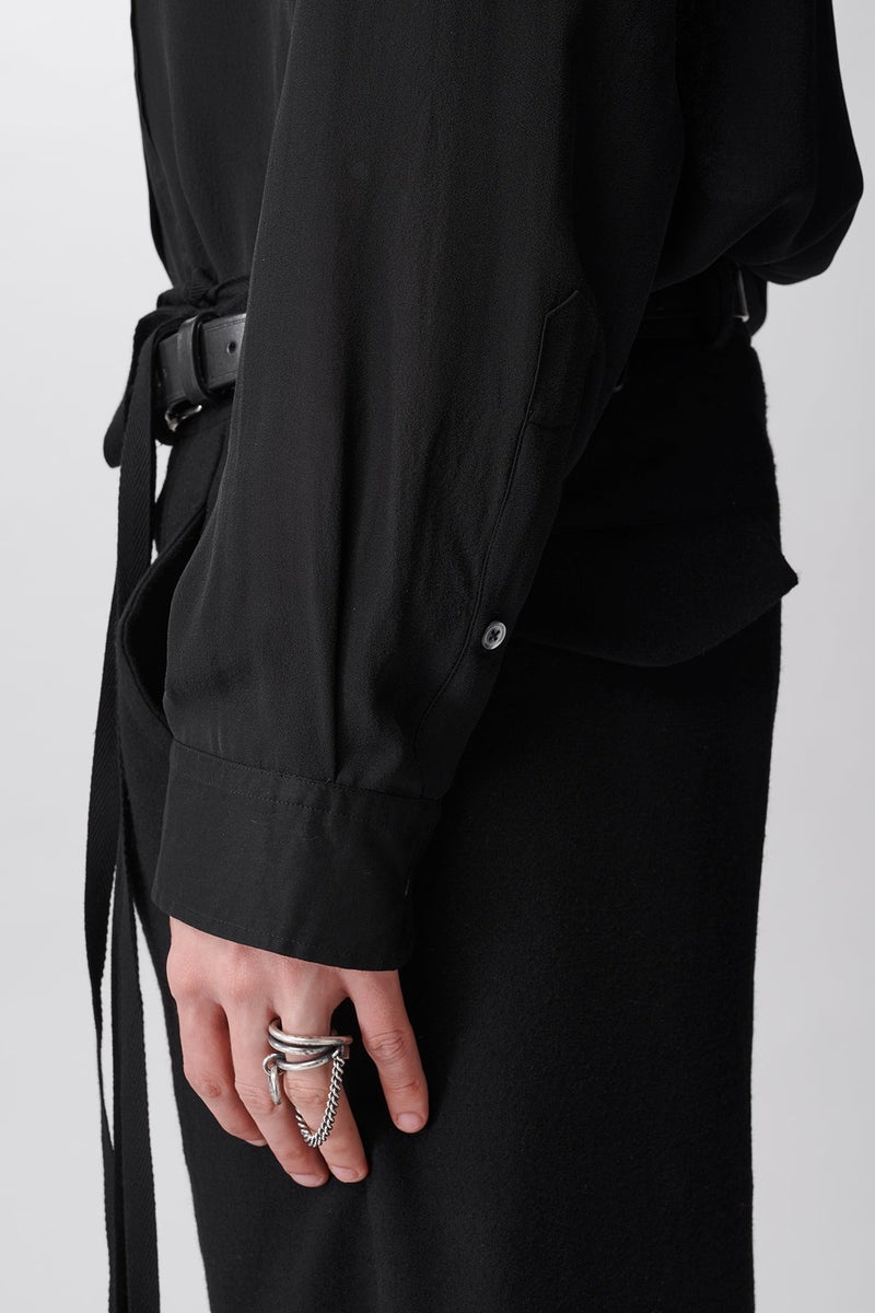 Florent Standard Tuxedo Shirt Georgette Vap - 5