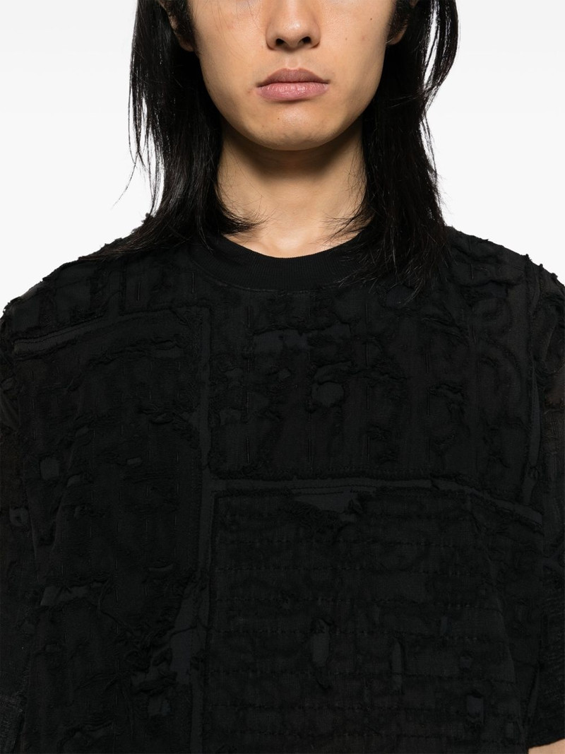 distressed effect T-shirt 4