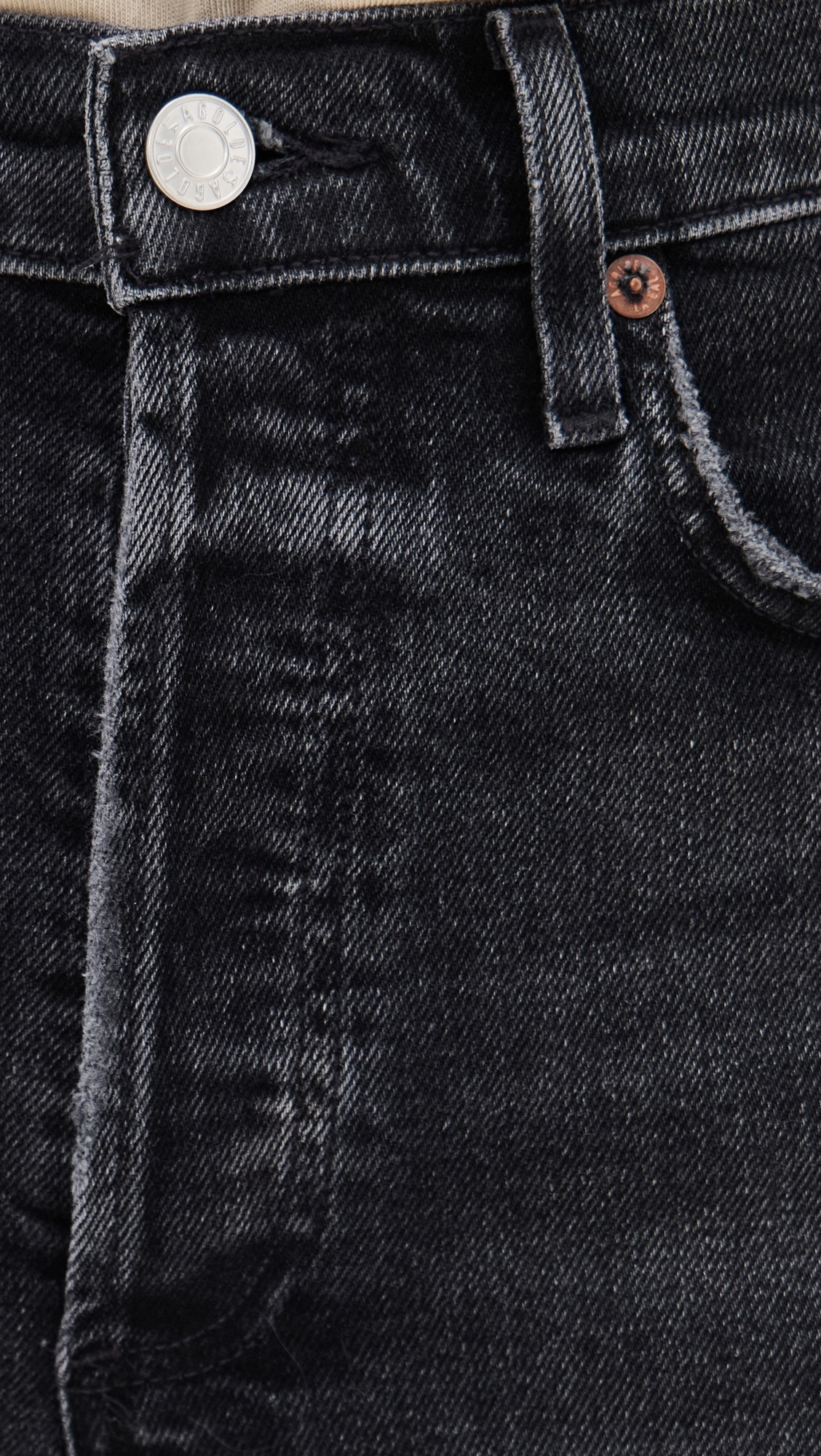 90s Pinch Waist Crop High Rise Straight Jeans 27.5" - 5
