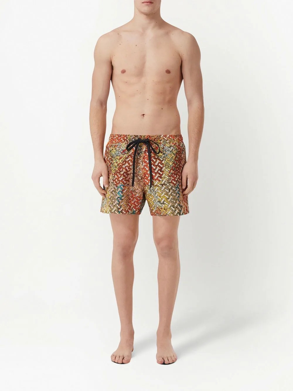 TB monogram print swim shorts - 2