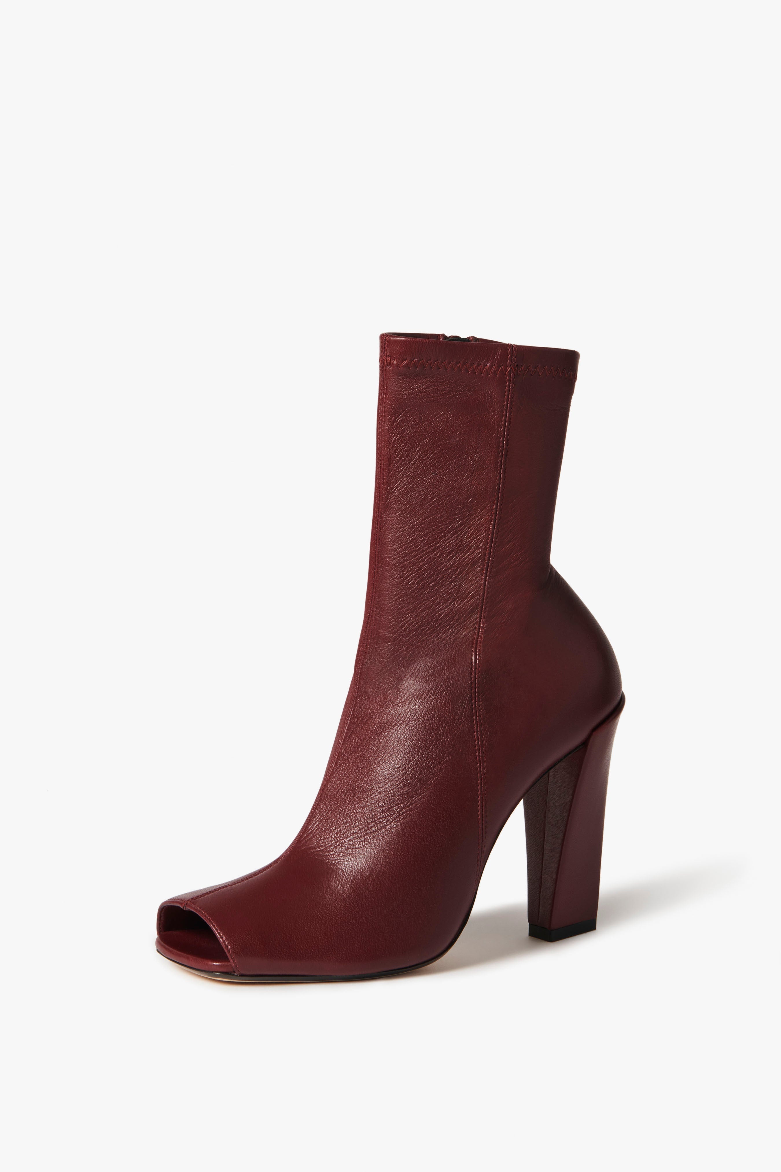 Iona Boots In Dark Red - 2