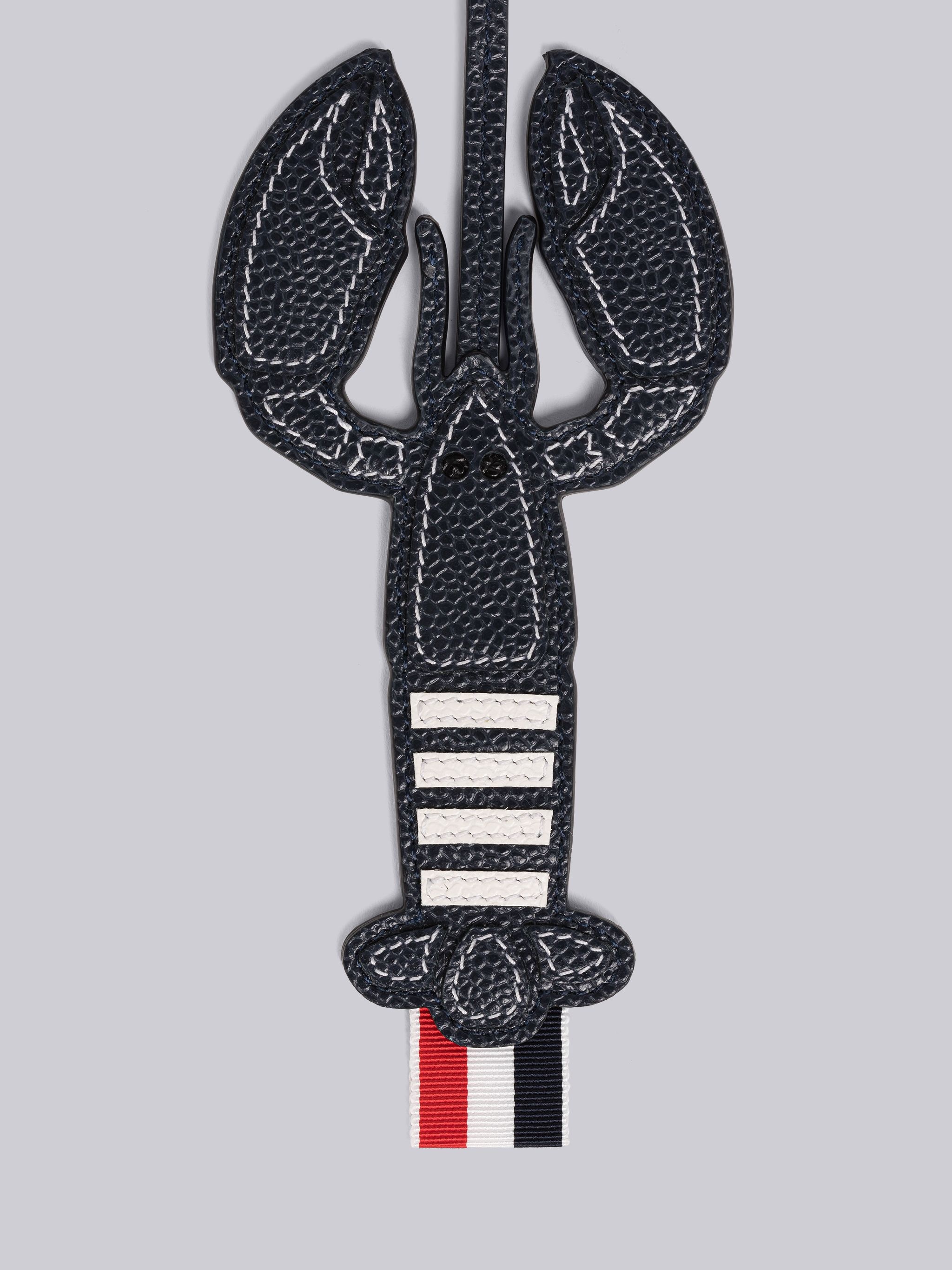 Pebble Grain Leather Lobster Charm - 2