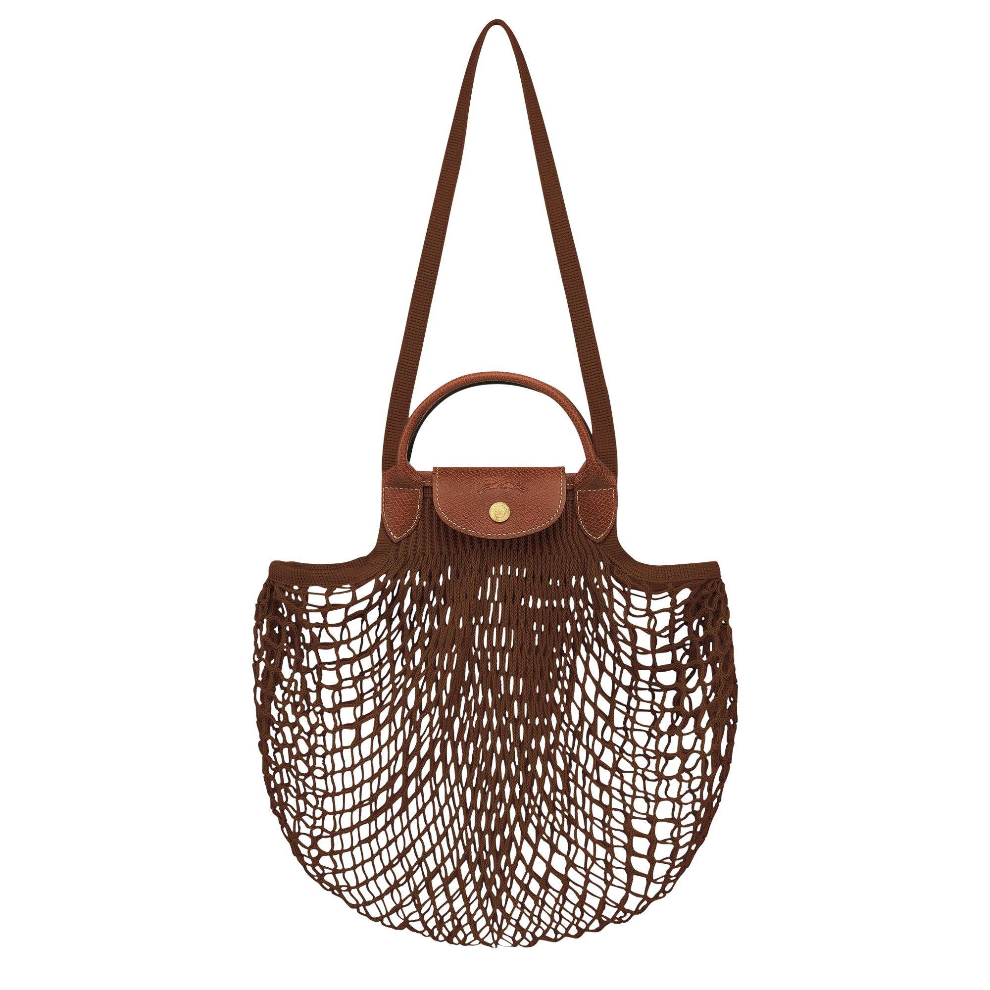 Le Pliage filet L Mesh bag Tobacco - Canvas - 1