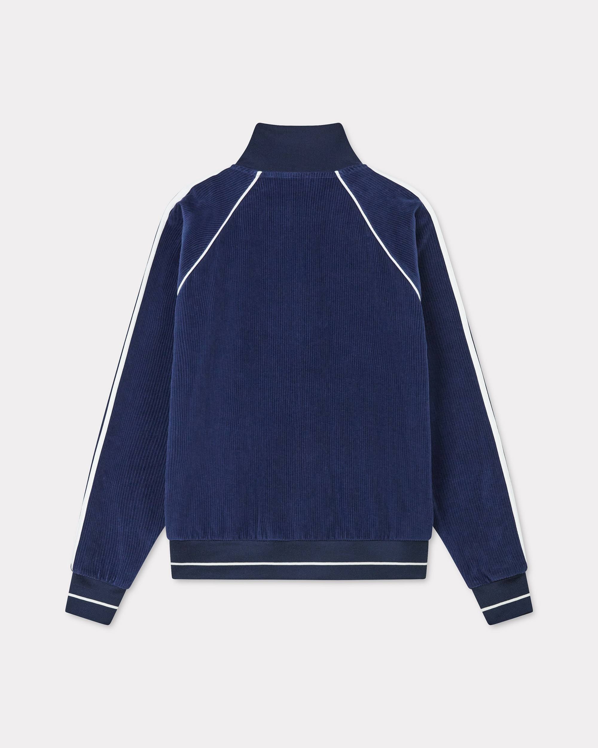 Embroidered velvet track jacket - 2