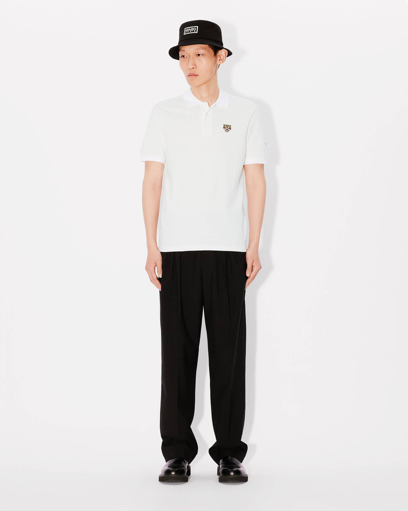 'KENZO Lucky Tiger' embroidered polo in organic cotton 5
