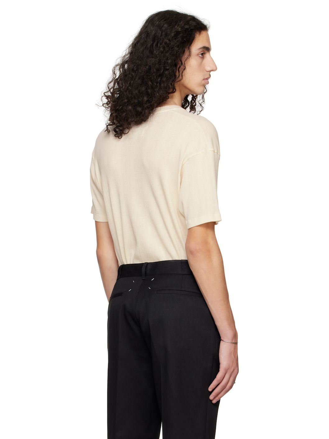 Beige Patch T-shirt - 3