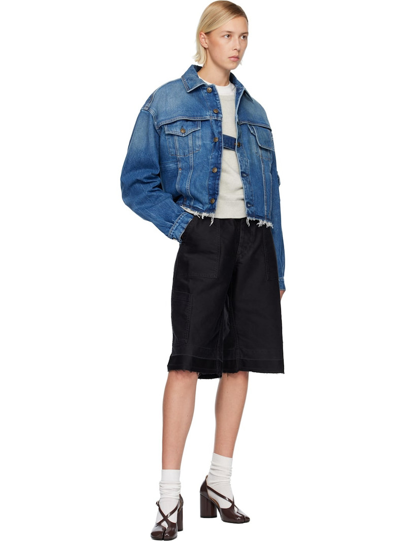 Maison Margiela Blue Paneled Denim Jacket outlook