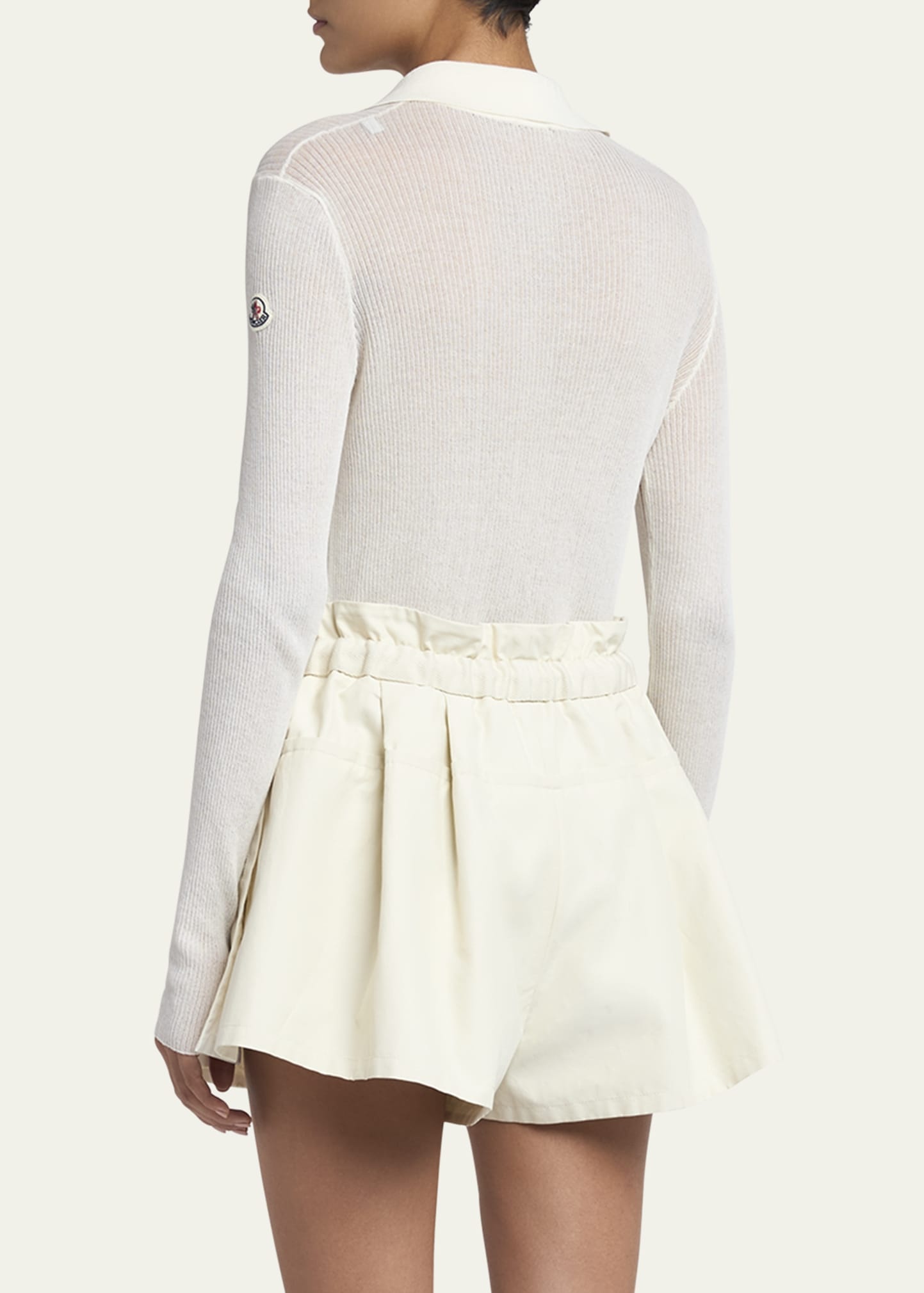 Long-Sleeve Ribbed Polo Shirt - 3
