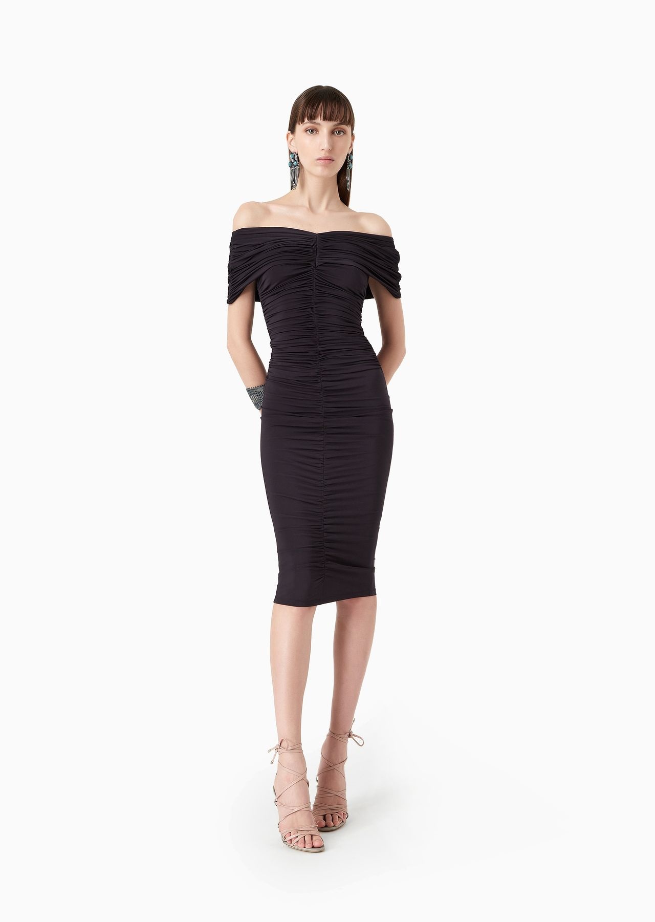 Stretch viscose jersey dress - 4