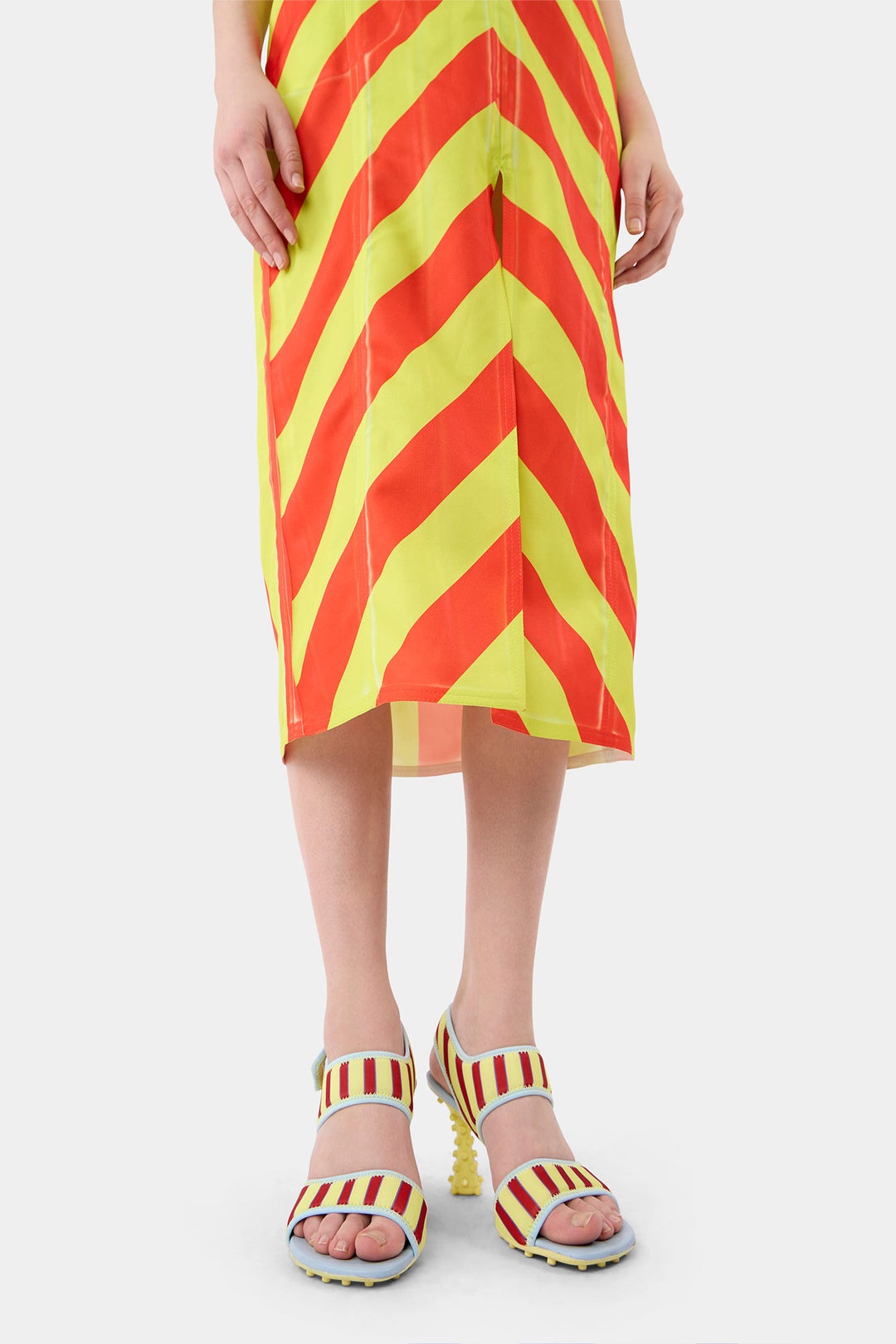 MILLECHIODI SANDALS / yellow & red - 4