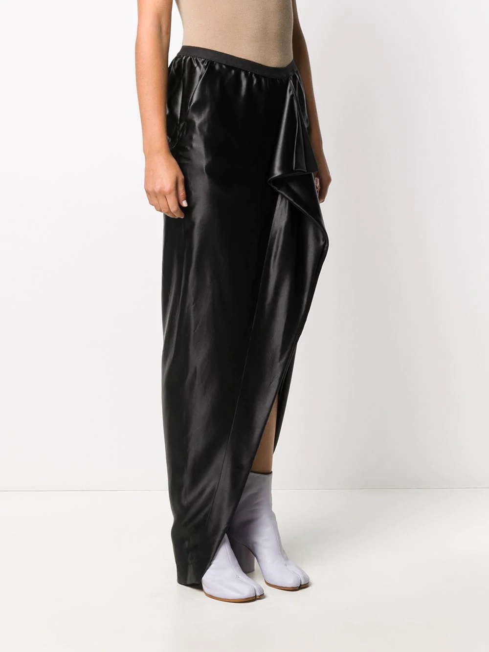 draped maxi skirt - 3