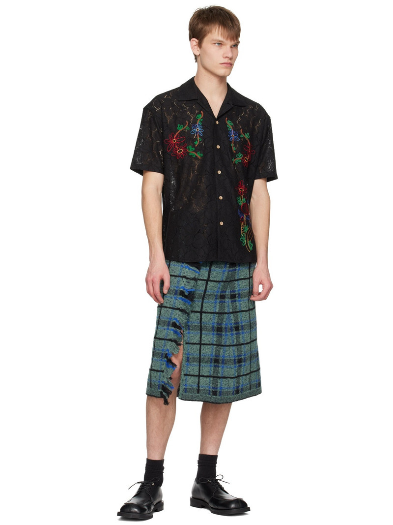 Andersson Bell Black Flower Mushroom Shirt outlook