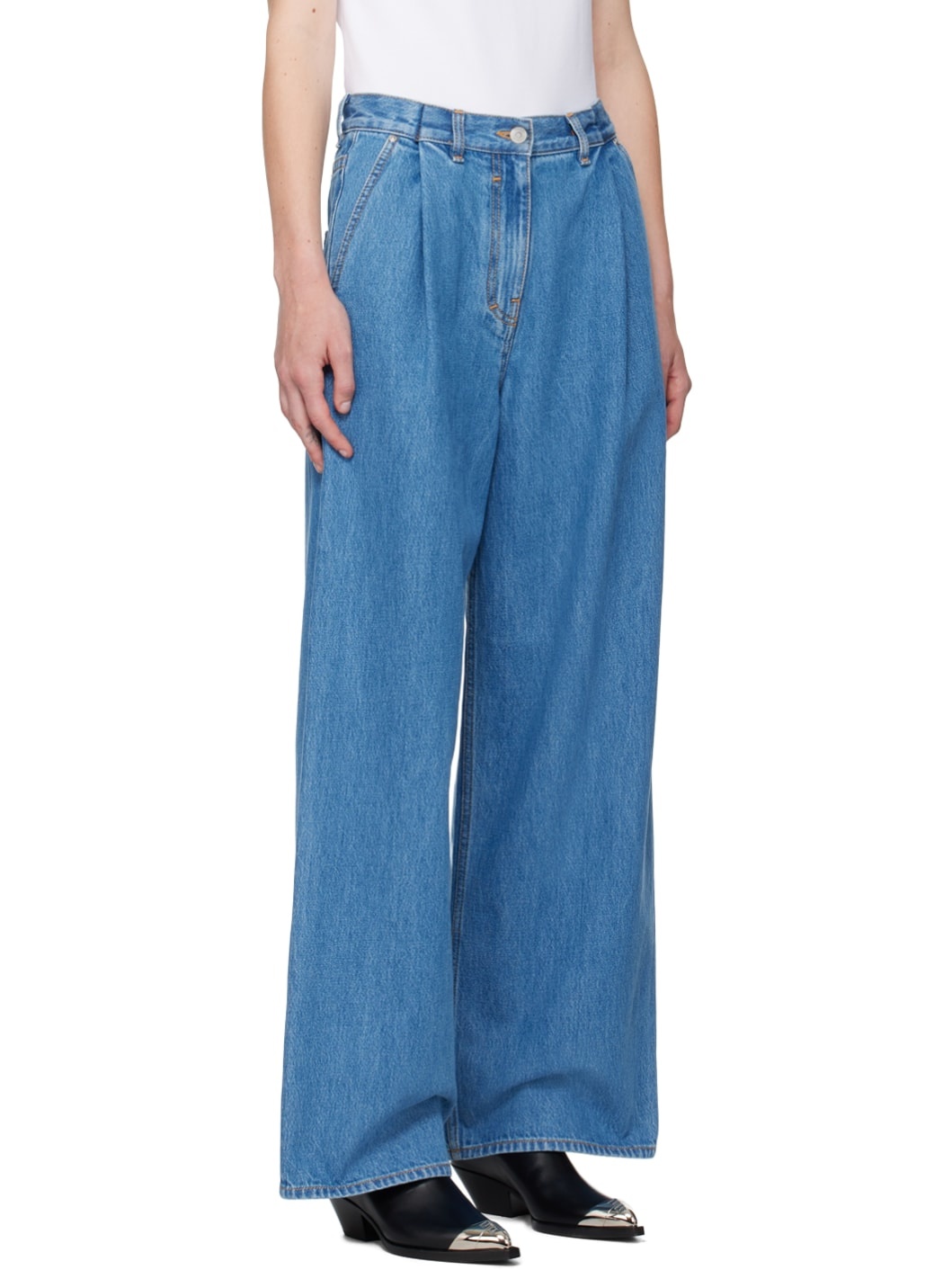 Blue Oversized Jeans - 2