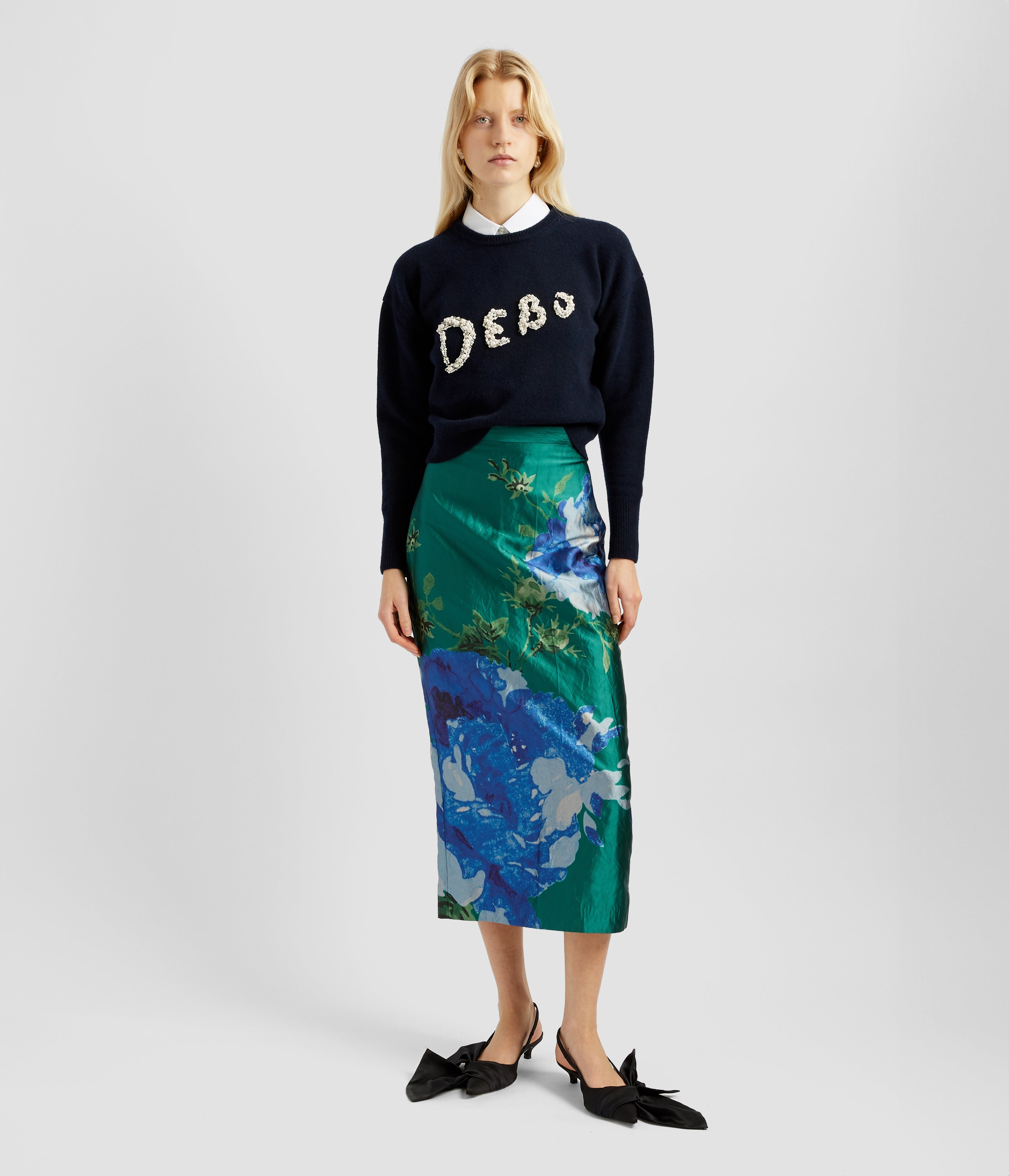 PENCIL MIDI SKIRT - 4