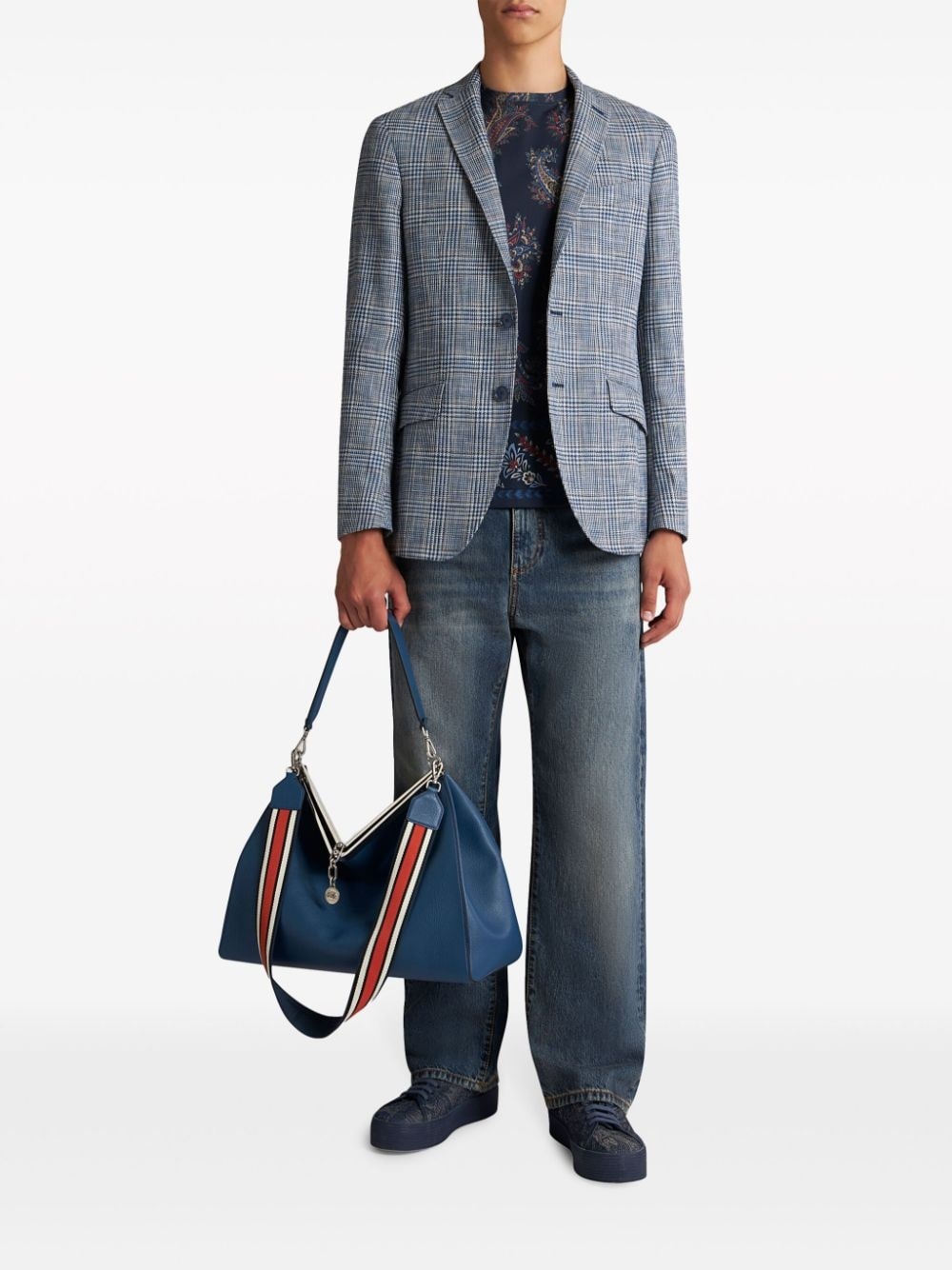 checked houndstooth blazer - 2