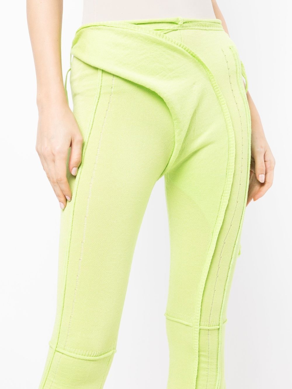 cropped panelled-design trousers - 5