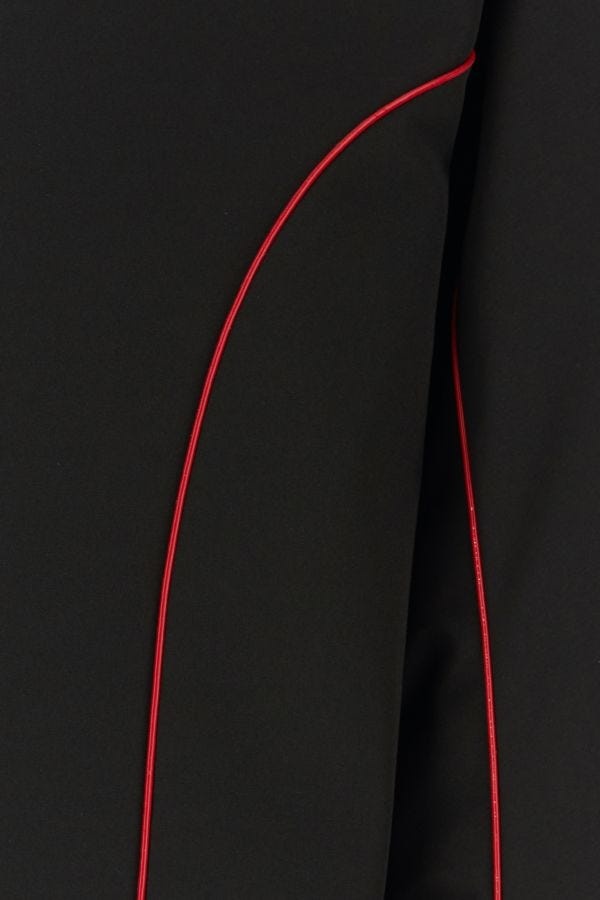 Black polyester blend jacket - 3