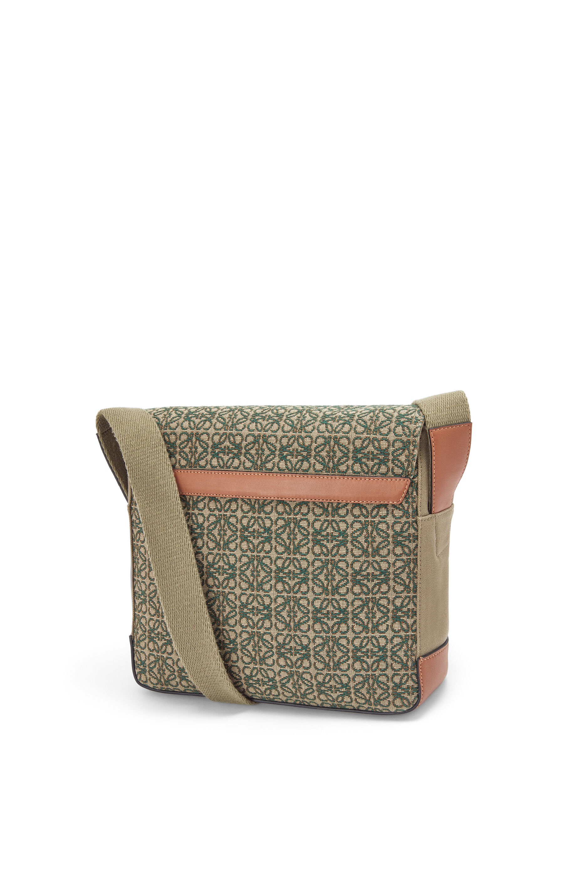 Military Satchel in Anagram jacquard and calfskin - 3