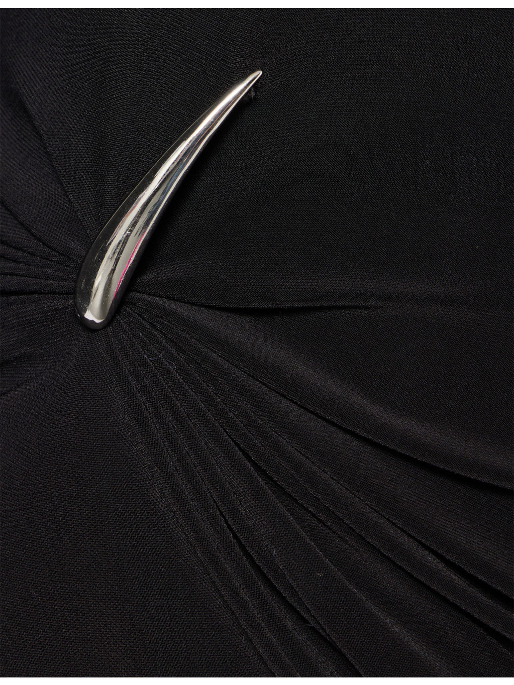 Claw Draped Long-Sleeve Jersey Top - 6