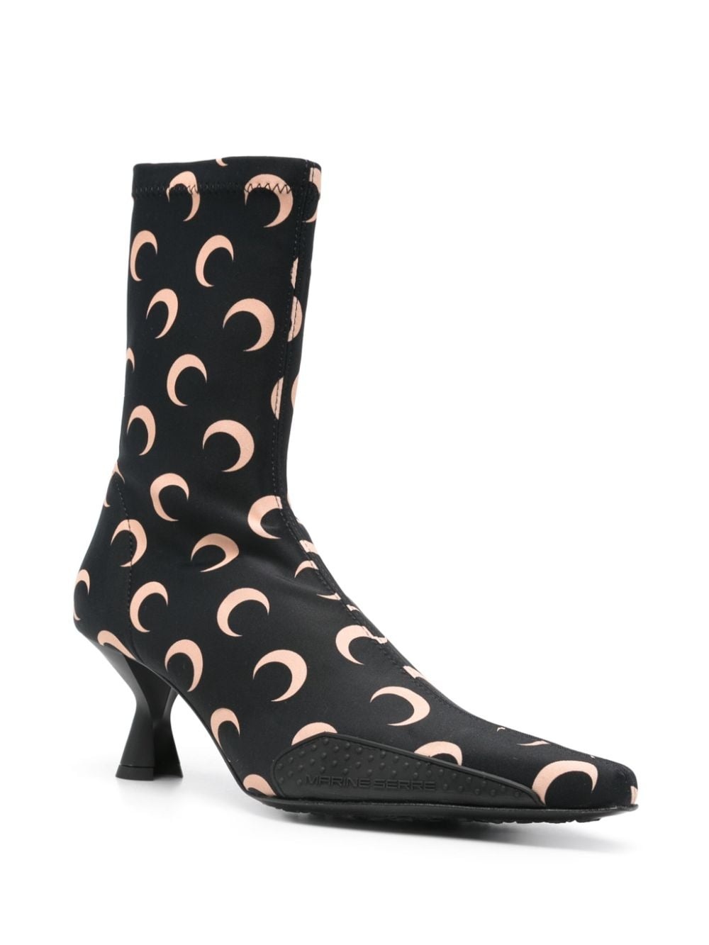 60mm moon-printed jersey boots - 2