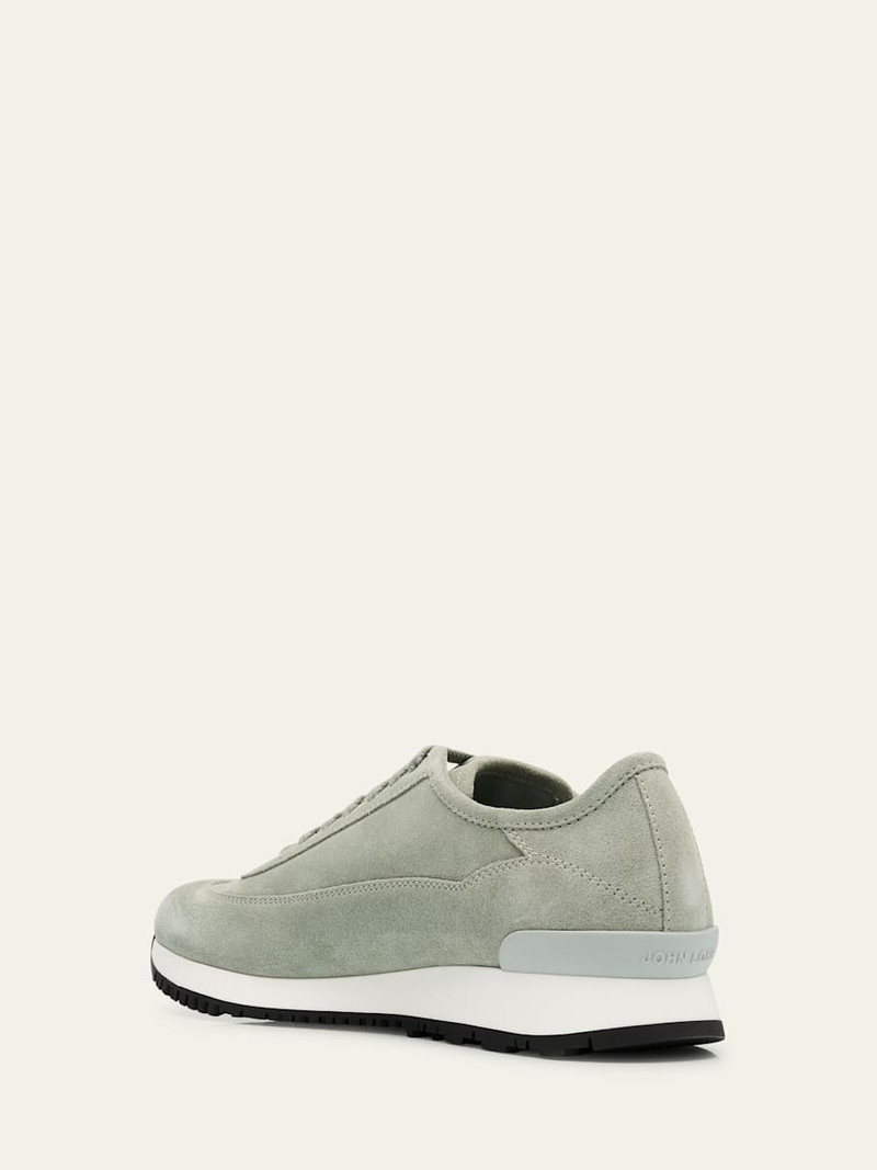 John Lobb Men's Foundry II Suede Runner Sneakers outlook