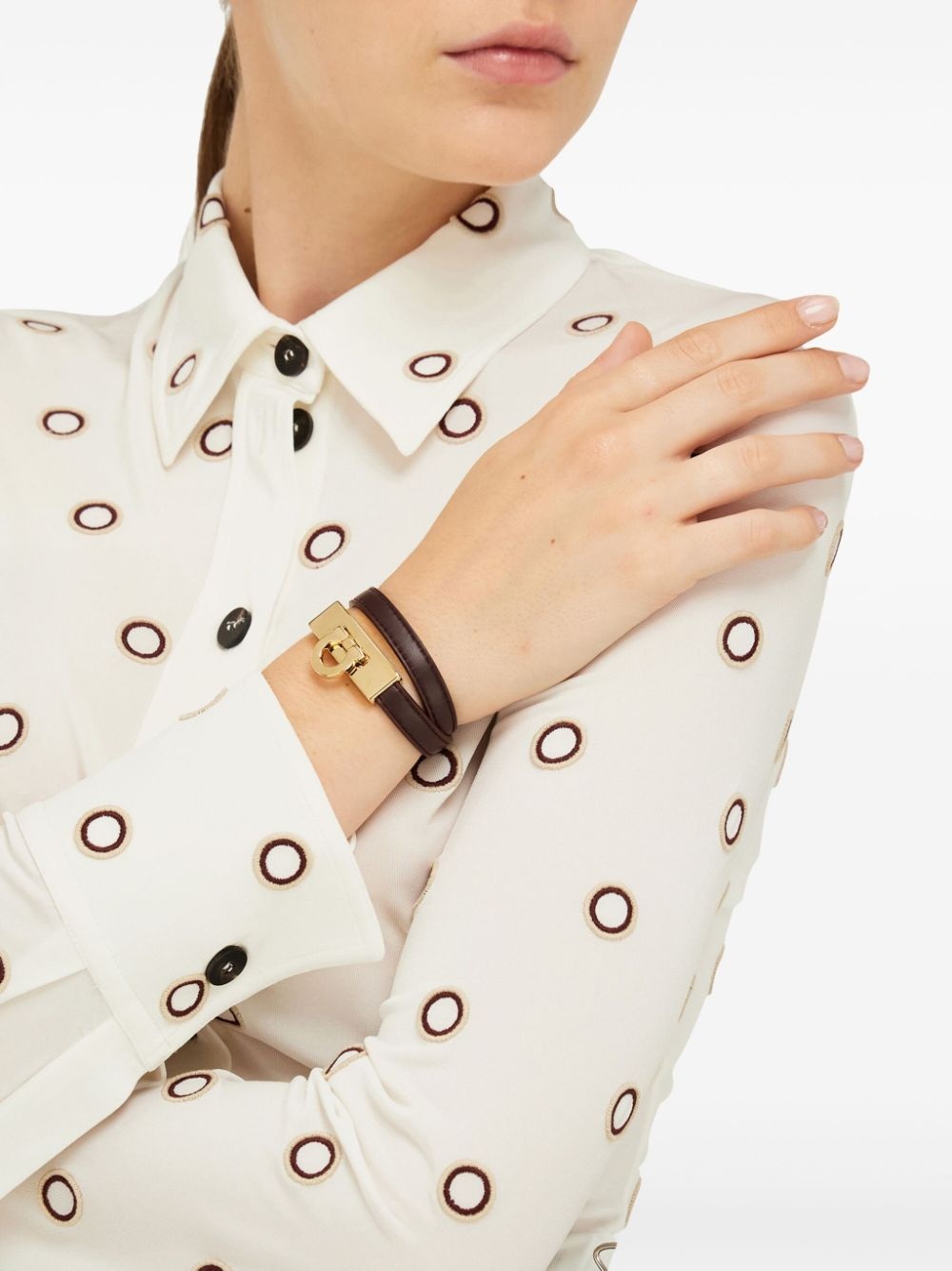Gancini double twist bracelet - 5