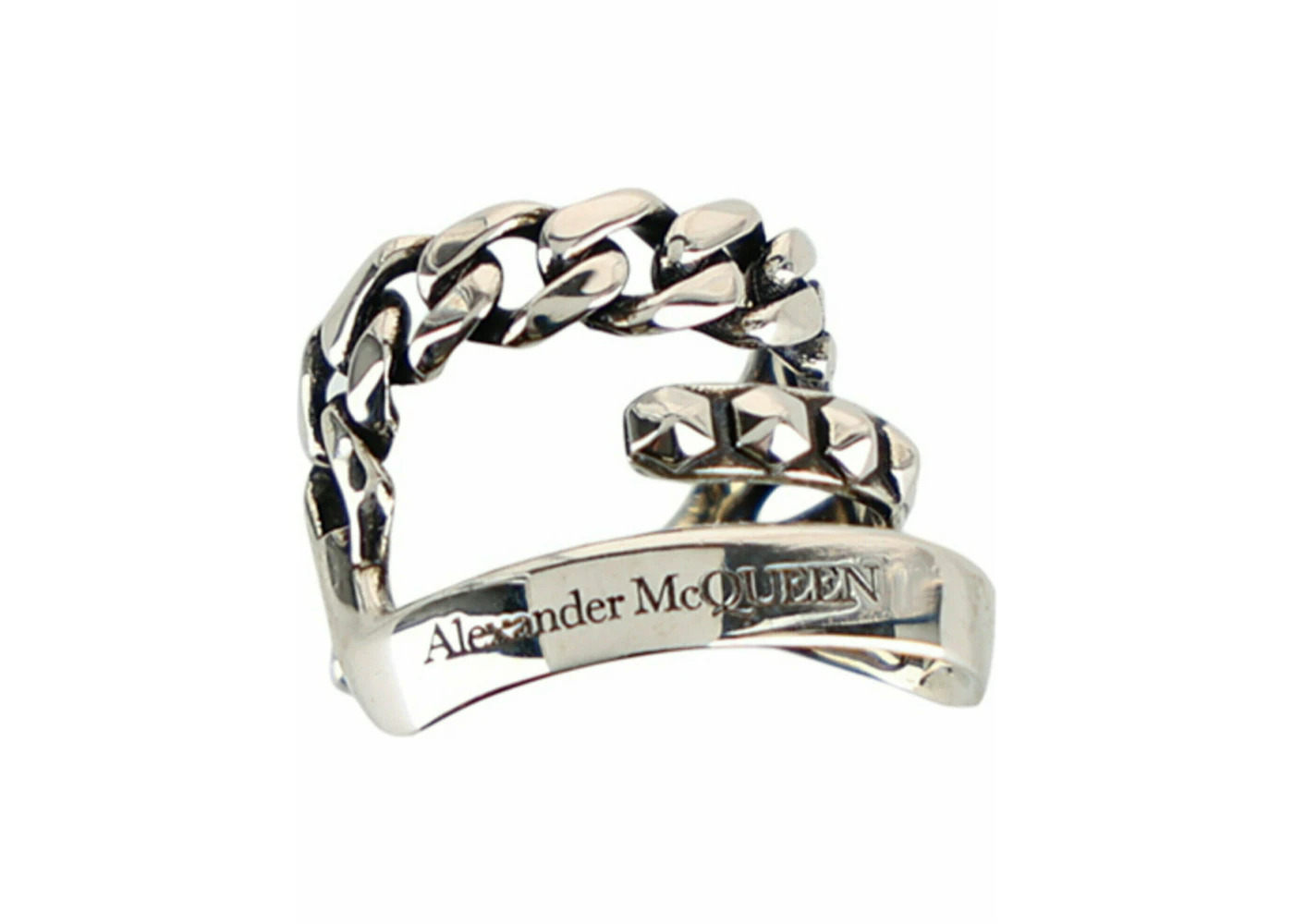 Alexander McQueen Punk Ear Cuff Silver - 3