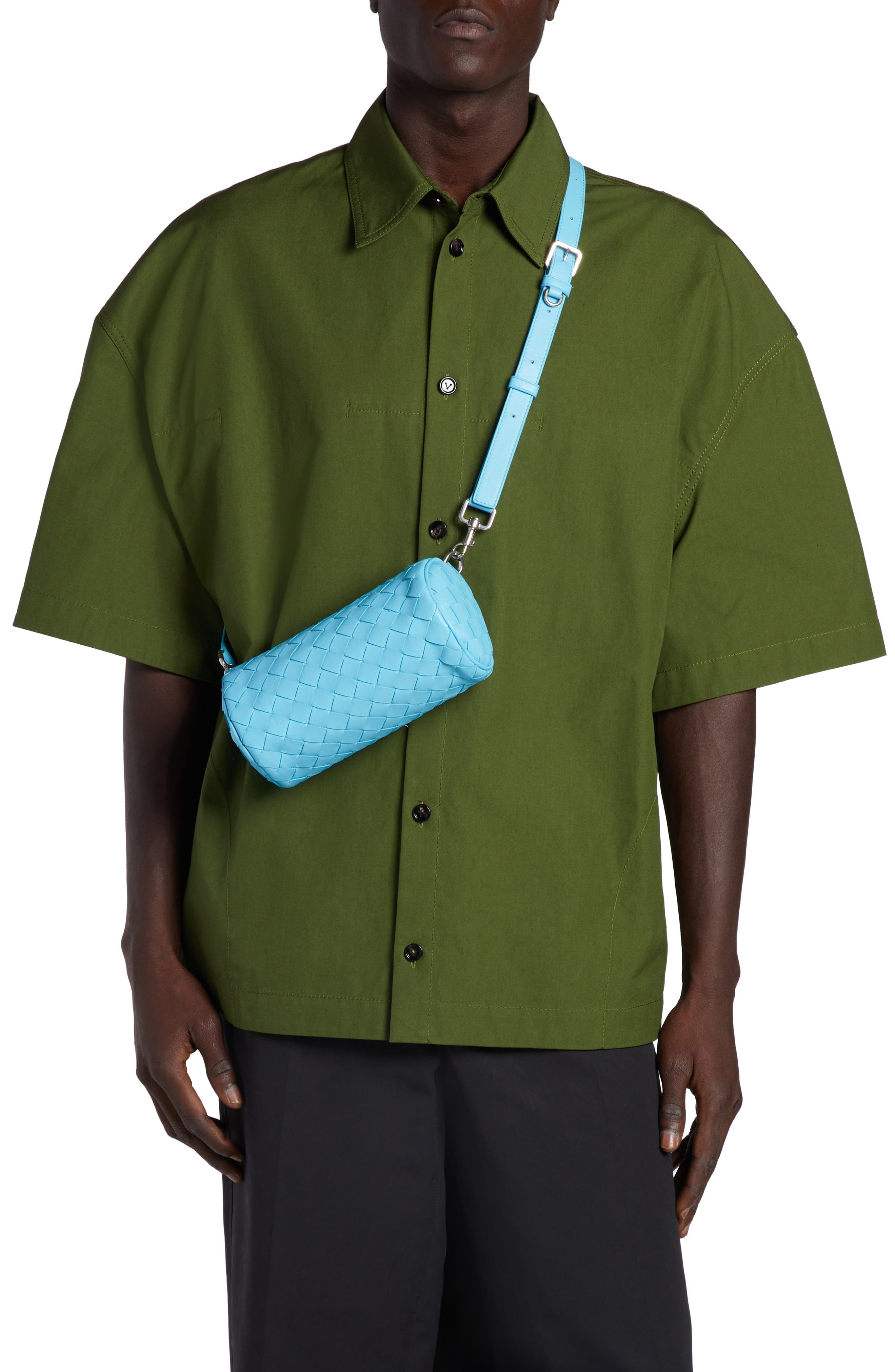 Bottega Veneta Mini Intrecciato Leather Barrel Bag in Dip/Silver at Nordstrom - 2