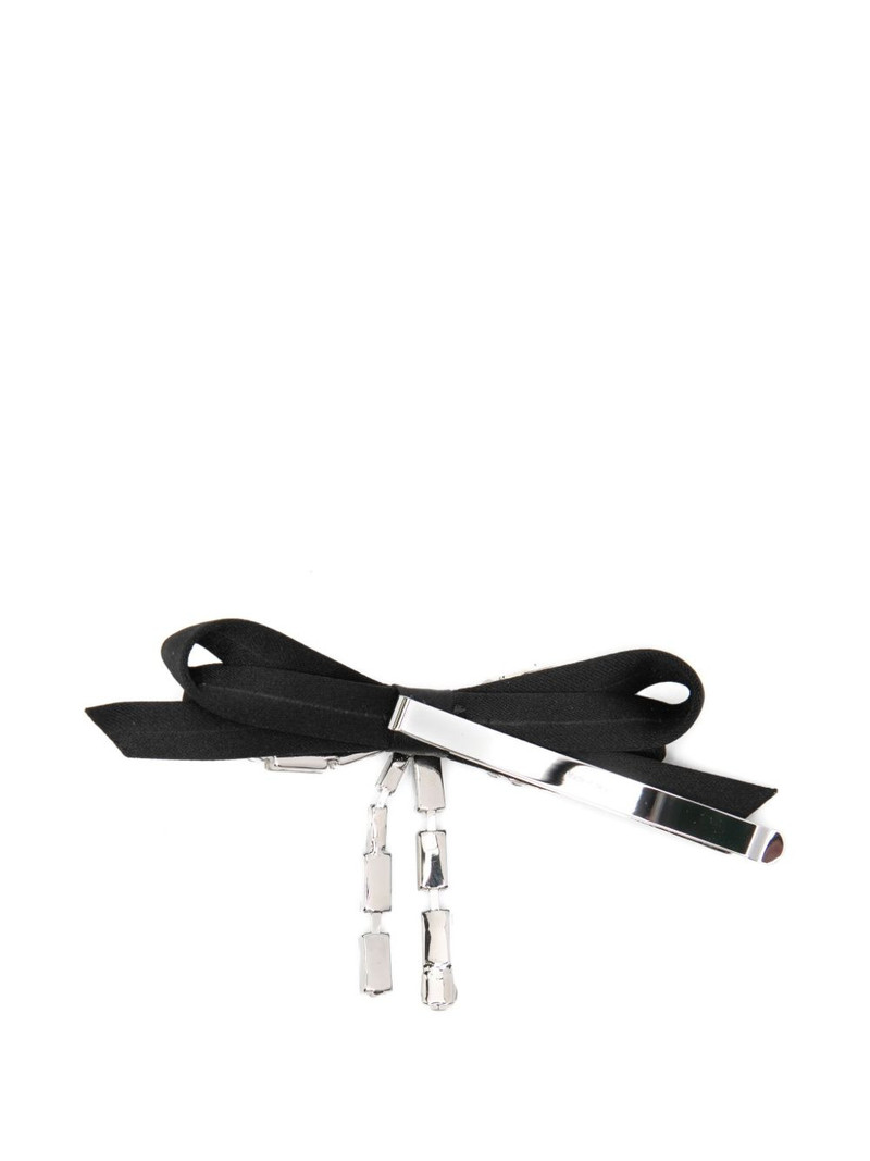 JIMMY CHOO crystal-bow hair clip outlook