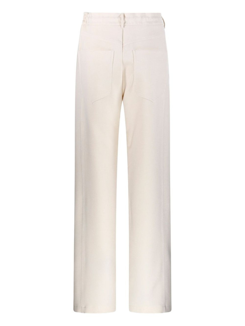 DARKPARK drawstring pocketed straight trousers outlook